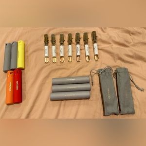 Collection of 7 Scentbird Sample Vials, Cases, and Containers